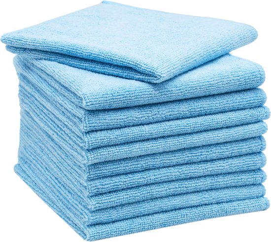 Set Mit 10 Saugfähigen Mikrofasertüchern – 32 X 32 Cm, Weich, Ideal Zum Reinigen
