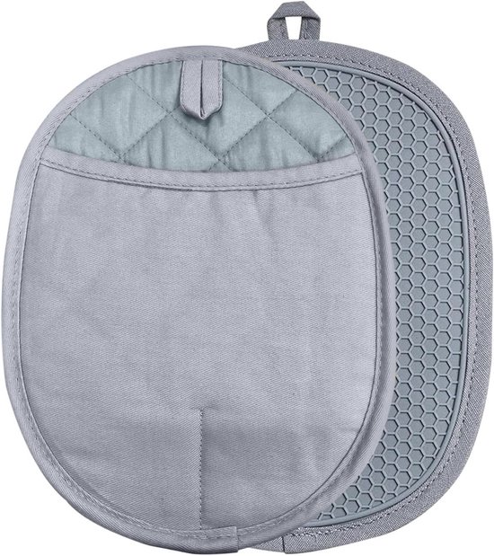 Set Mit 2 Rutschfesten Silikon-topflappen – Hitze- Und Wasserbeständig, Ideal Zum Kochen Und Backen