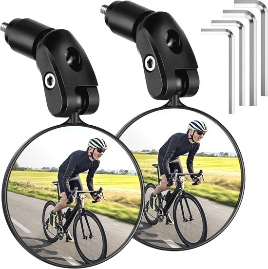 Fahrradspiegel, 360° Drehbar Und Klappbar - 2 Rückspiegel Für Fahrräder