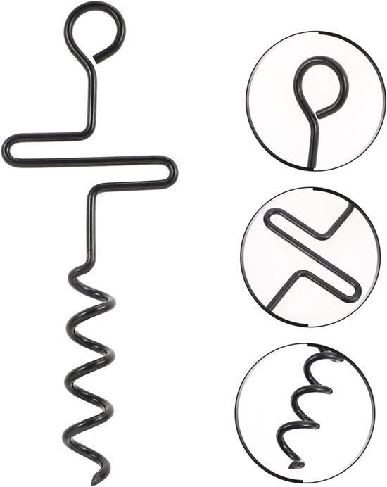 Set Mit 2 Spiralförmigen Schraubankern (32,5 Cm) – Besonders Fest In Lockerem Boden Und Strandsand, Für Sonnenschirme, Zelte Und Gartendekoration