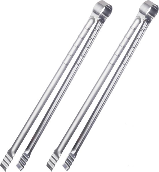 2-teiliges Küchenzangen-set – 45 Cm Lange Grillzange Aus Edelstahl Zum Kochen Und Grillen