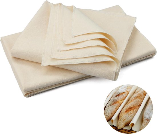 Teigtücher, 3er-set – Ideal Zum Brotbacken Und Backen, 75 X 45 Cm, Baumwolle