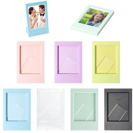 Dailygoods - Set Mit 7 Mini-fotorahmen In Verschiedenen Farben