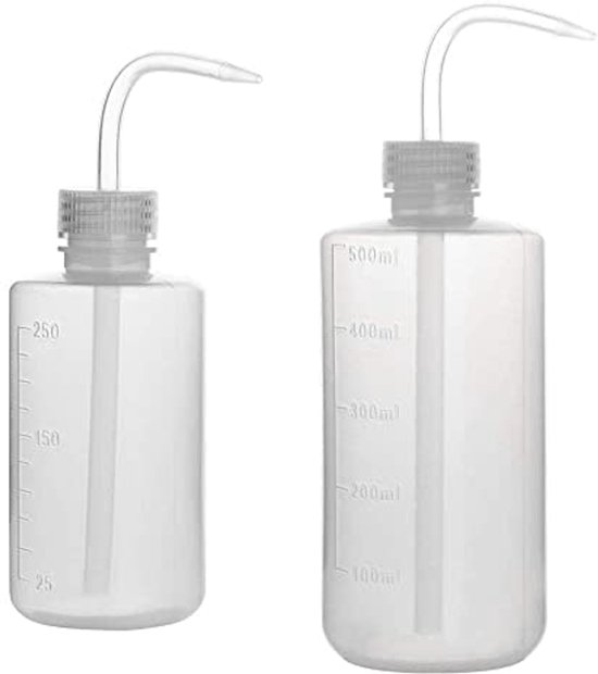 Set Mit 2 Quetschflaschen Aus Kunststoff 250 Ml Und 500 Ml Für Labor Und Pflanzen