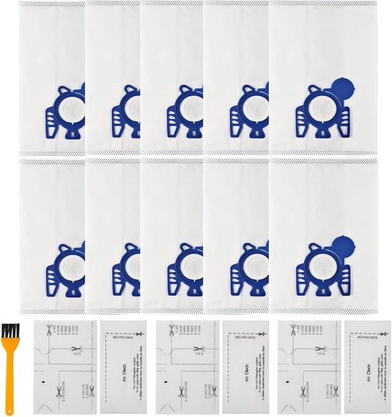 10 Staubsaugerbeutel Passend Für Miele Complete C3 C2 Classic C1 Mit 3 Filterwatten 3 Filterscheiben Und 1 Staubsaugerbürste Passend Für Miele