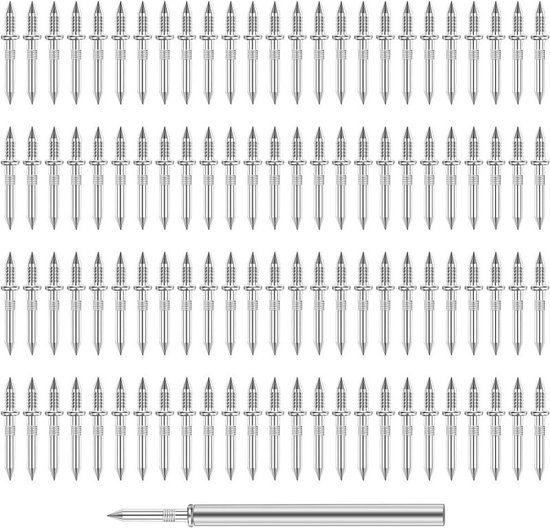 Set Mit 100 Doppelseitigen Nahtlosen Sockelleistennägeln Doppelseitigen Massivholznägeln Hornnägeln Bohrfreien Nägeln Nahtlosen Nägeln Und Nägeln
