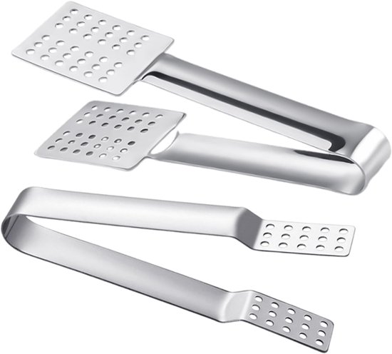 Set Mit 2 Teebeutelzangen Aus Edelstahl 1 Große 1 Kleine Perforierter Teeclip Zum Entnehmen Der Teebeutel Aus Heißem Wasser Multifunktionale Für