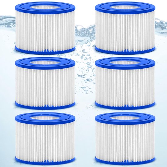 Dailygoods Schwimmbadfilterkartuschen 6 Stück Ersatzfilterkartuschen Spa Whirlpoolfilter Kompatibel Mit Miami Vegas Monaco Pet Durchmesser 50 Mm