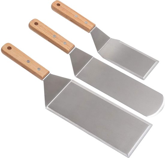 Professionelles Pfannenwender-set Zum Kochen Und Grillen – Ideal Für Grillgerichte Und Pfannkuchen