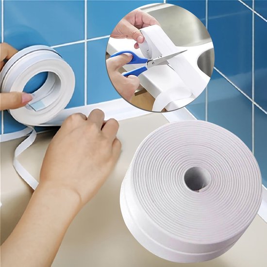 Selbstklebender Wasserdichter Dichtungsstreifen Schutzband Geeignet Für Küche Arbeitsplatten Badezimmer Waschbecken Dusche Badewanne Und