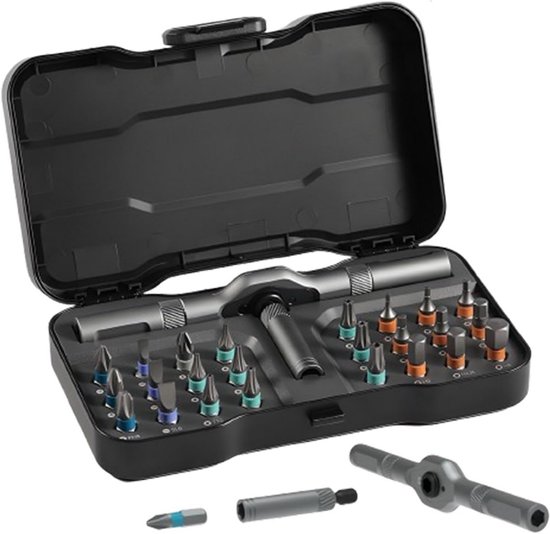 Multifunktionales 24-in-1-ratschenschraubendreher-set Mit Magnetischen Präzisionsbits