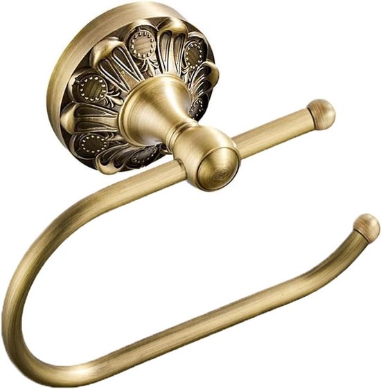 Antiker Toilettenpapierhalter Aus Messing – Wandmontage – Vintage-design – 1 Stück – Bronzebürste
