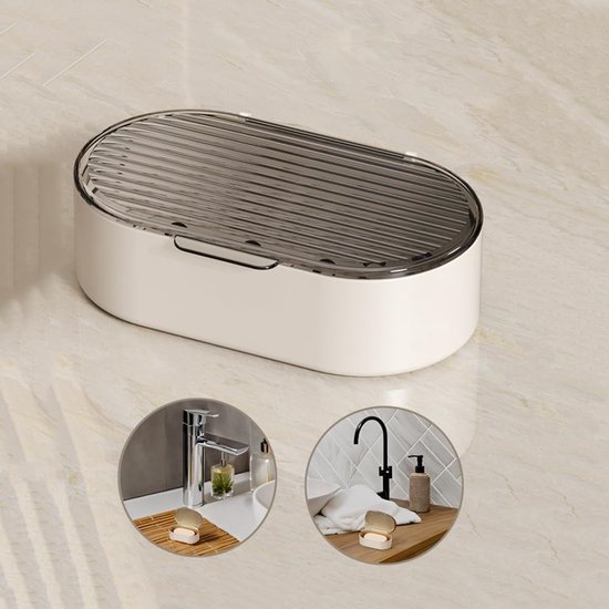 Doppellagige Herausnehmbare Seifenschale Transparentgrau Seifenschale Mit Abfluss Und Deckel Seifenbox Seifenhalter Seifenbox Für Küche Bad Und