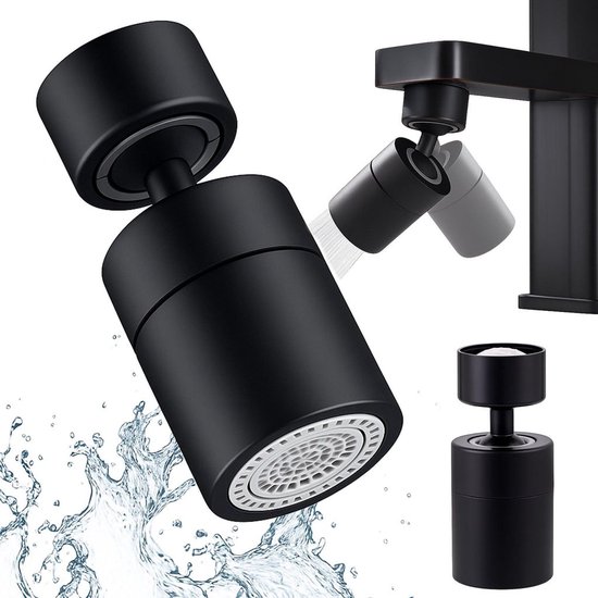 Wasserhahnbelüfter, Wasserhahnverlängerung, 2 Positionen, 360° Drehbar