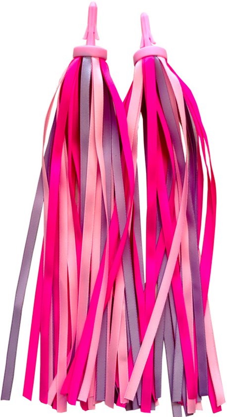Set Mit 4 Fahrradlenkern Für Kinderfahrräder – 2 Rosa + 2 Blaue, Sanfte Farben, Für Den Lenker