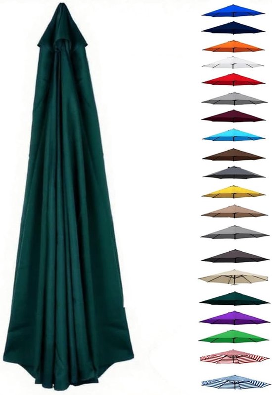 Ersatz-sonnenschirmbezug 300 Cm 8-streben Ersatz-sonnenschirmstoffbezug Ersatz-schirmdach Geeignet Für Terrasse Strand Markt Farbecht Wasserdicht