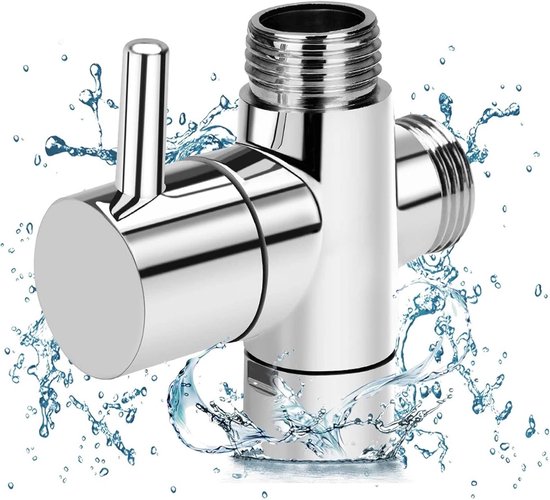 Austausch Des Duschumstellventils Duschumsteller 3-wege-t-adapter-absperrventil G1 2-zoll 20 Mm Innengewinde Ein Und Auslass Einfache Geeignet Silber