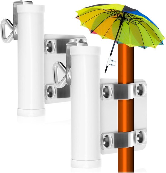 2x Sonnenschirmhalter Für Balkongeländer Sonnenschirm-balkonhalter Sonnenschirmständer Sonnenschirmhalter Bis 28 Mm Plattenstärke Bis 30 Mm 2 2 Stück