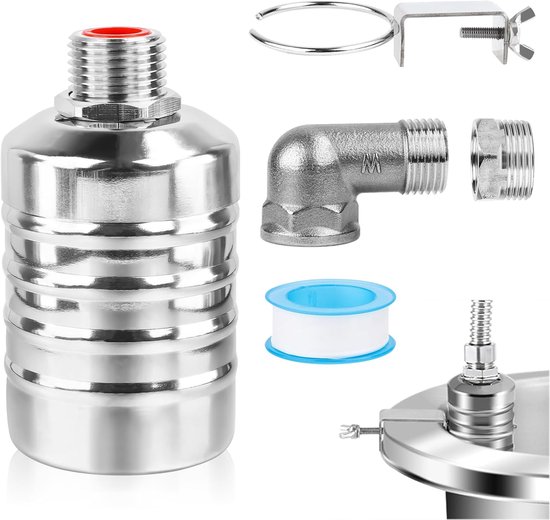 Schwimmerventil Aus Edelstahl – 1/2" Bis 3/4", Automatischer Wasserstandsregler