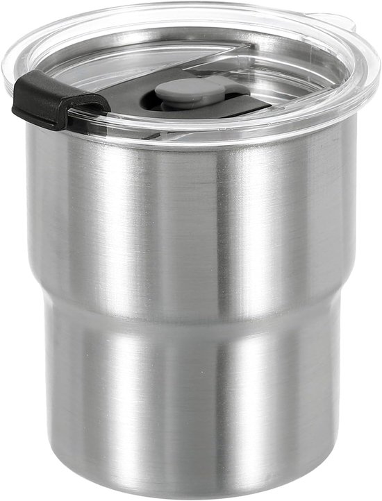 Becher Aus Edelstahl 304 Mit Deckel, Doppelwandiger Metallbecher, Bruchsicherer Trinkbecher Für Zuhause, Büro, Bar, Restaurant
