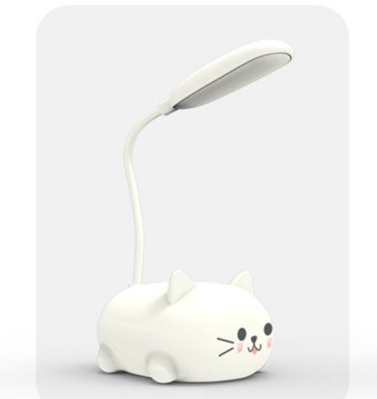 Ergonomische Schreibtischlampe Flexibler Hals Und Mehrfach Verstellbarer Winkel Kleine Abs-schreibtischlampe Kinderschreibtischlampe Weiße