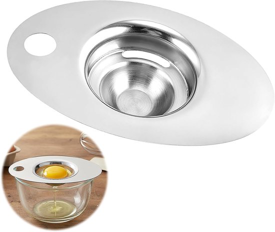Eiertrenner Aus Edelstahl Eierpuddingtrenner Eiweiß-eierpuddingtrenner Mit Griffen Backwerkzeug Aus Edelstahl Zum Trennen Von Eiweiß Und