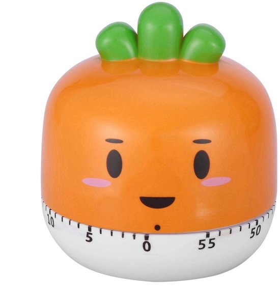 Mechanischer Kochtimer – Manueller Gemüsezähler – 1 Stück – Orange
