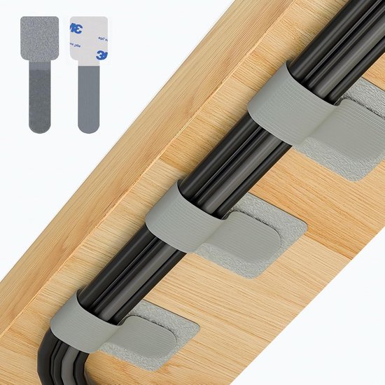 Kabelrinne 50er-pack Wiederverwendbares Kabelmanagementsystem Aus Nylon Selbstklebende Kabelhalterung Kabelmanagement Kabelorganisator