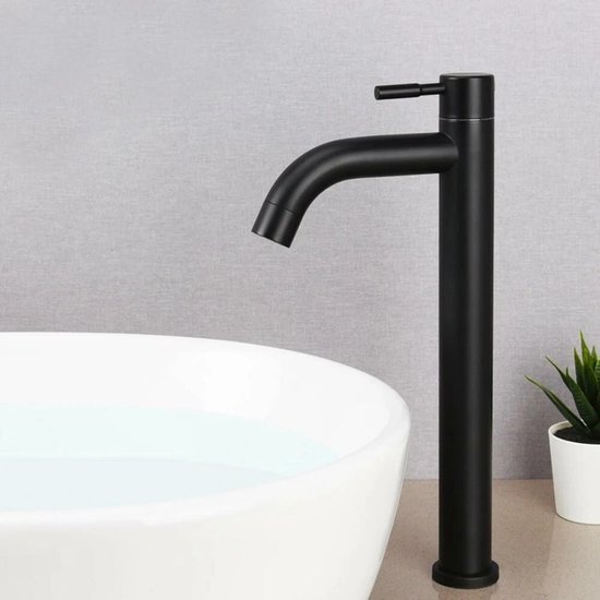 Einzel-kaltwasserhahn, Edelstahl-hochwaschbeckenarmatur, Industrie-badezimmer-waschtisch