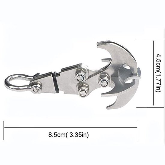 2 Stück Kletterhaken Mit Greifklaue Schwerkraft-greifhaken Kletterhaken Schwerkraft-greifhaken Für Outdoor-klettern Rettungseinsätze Survival 8 5 8,5
