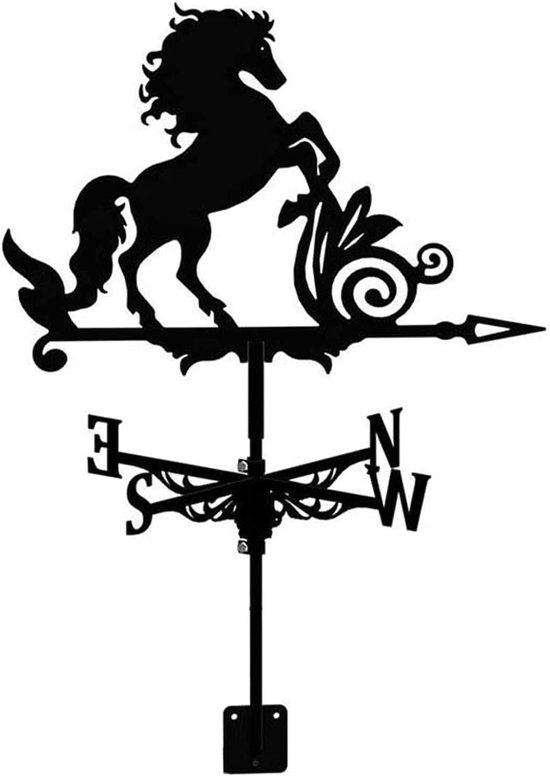 Allecto Metall-wetterfahne Für Tiere Winddekoration Gartendekoration Für Den Außenbereich Pferde Vögel Langlebig Windfahne Für Die Gartenmauer