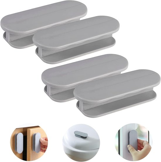 Selbstklebende Türgriffe 4 Stück 9 X 3 2 X 2 Cm Bohrfreie Schrankgriffe Balkontürgriffe Selbstklebende Möbelgriffe Aus Kunststoff Geeignet Für 3,2