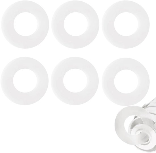 6 Dichtungsringe – Passend Für Geberit 816.418.00.1 – 6,3 × 3,3 × 3 Cm – Luftdichtung – Ersatzdichtung Für Ventilunterteil – Silikon