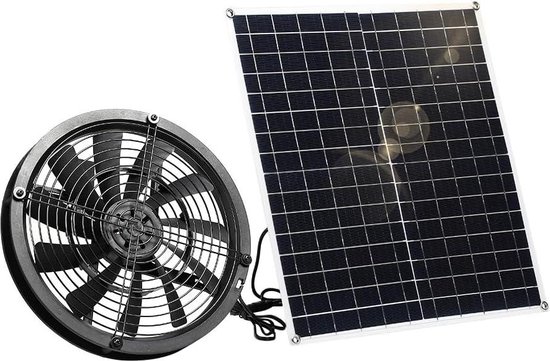 Wetterfester 20-w-solarventilator – Für Kleine Hühnerställe, Gewächshäuser, Schuppen Und Fensterabzüge