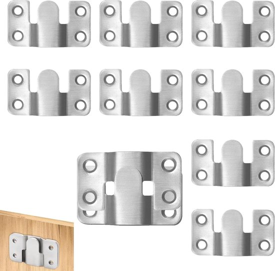 Verdeckte Wandhalterungen Mit Schnalle 10er-set Für Einfache Montage 54 Cm X 3 Cm Für Möbel Bilderrahmen Kopfteile Und Kunstwerke Robust Und