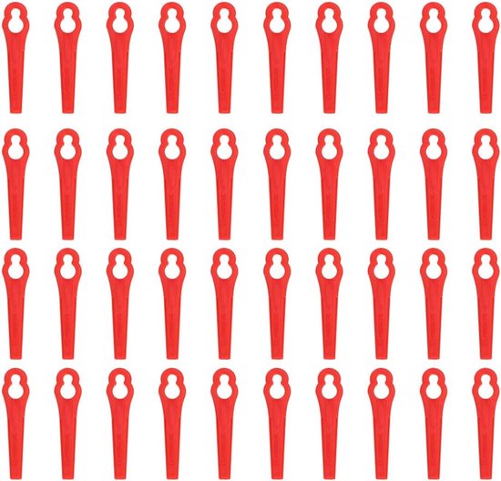 40 Stück Rasenmäher-trimmermesser - Ersatzmesser Für Rasentrimmer - Zubehör Für Akku-trimmer - Synthetisches Messer.