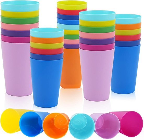 Allecta – Wiederverwendbare Plastikbecher – 260 Ml – Kinder – Outdoor – Picknick – Camping
