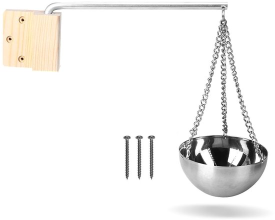 Dailygoods – Aromaschale Aus Edelstahl – Duftdiffusor – Halter Für Ätherische Öle – Saunazubehör – Schwenkarm – Langlebiges Material