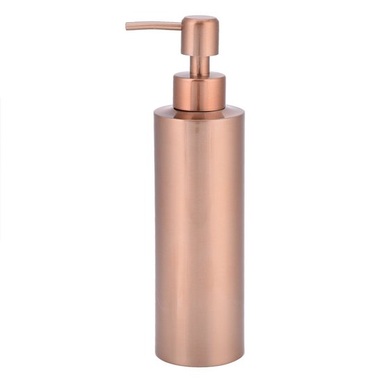 Dailygoods – Seifenflasche 350 Ml – Edelstahl – Roségold – Rutschfest – Handpumpe – Küchen-/badezimmer-seifenspender