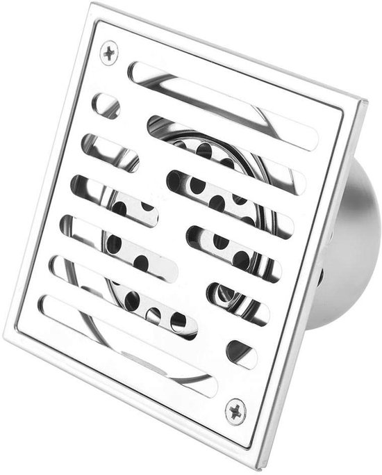Dailygoods – Duschablauf Aus Edelstahl, 110 X 110 Mm – Duschablauf – Haarfänger – Bodenablauf – Langlebig – Schneller Wasserdurchfluss