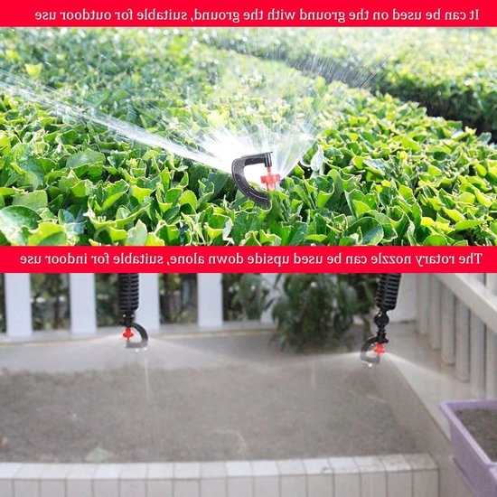 Allecto – 360° Drehbare Rasensprengerdüse – Gartenzubehör – 20 Stück – Geeignet Für Die Gartenarbeit – Sprühkopf – Farbenfrohes Modell