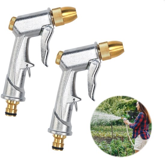 Allecto – Hochleistungs-gartenschlauchspritzpistole – Wassersparend – Metall