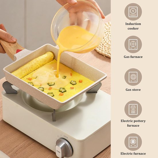 Bratpfanne – Omelett – Tamagoyaki-pfanne – Japanische Omelettpfanne Mit Antihaftbeschichtung