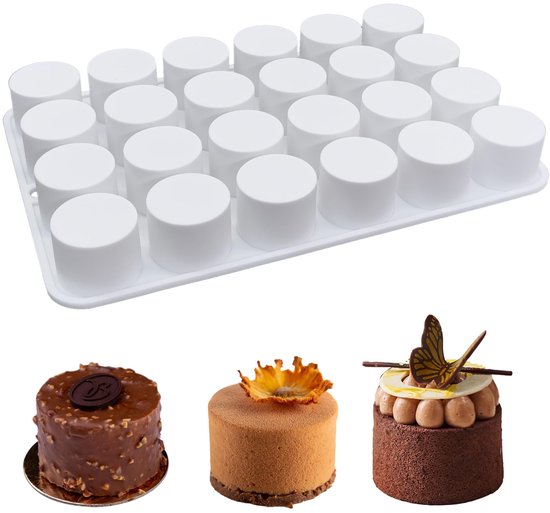 Dailygoods – Silikon-schokoladenform – Backformen – Muffins/kekse – 24 Schichten – 3 Cm – Stoßfest – Backblech