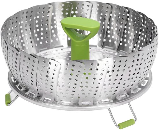 Multifunktionaler, Faltbarer Dampfgareinsatz – Edelstahl – 23 Cm