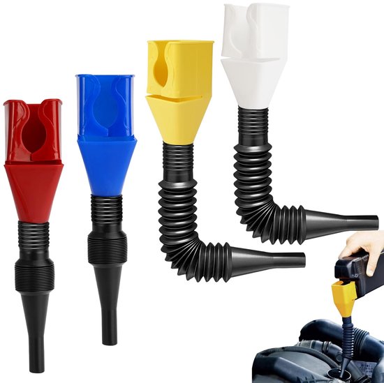 Solidchoice Dailygoody Flexibler Einfülltrichter Universeller Kunststofftrichter Ideal Für Auto Und Haushalt 4 Stück Schnelltrichter Für Öl