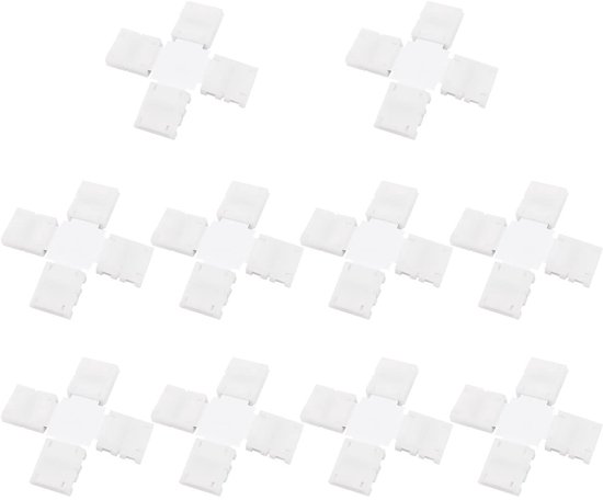 Dailygoody Led-streifenverbinder 4-polige Winkelverbinder Löten Nicht Erforderlich 10 Mm Für 5050-led-streifen Ideal Für Diy-projekte Sicher Und