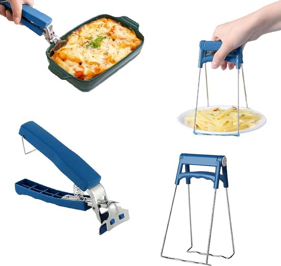 Schüsselklemme Mit Ergonomischem Griff – Geeignet Für Warme Und Kalte Speisen – 1 Stück – Edelstahl Und Abs-kunststoff
