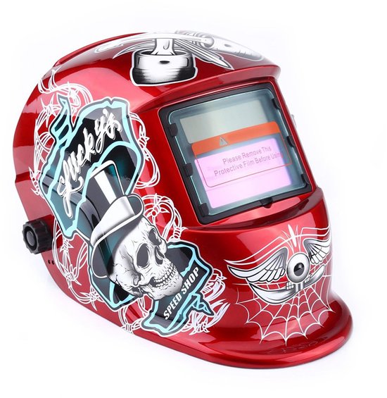 Dailygoody Automatischer Schweißhelm Mit Verdunkelung Schweißmaske Mit V Ir-filter Großer Sichtbereich Geeignet Für Elektrodenschweißen Ideal Für
