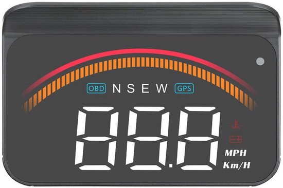 Universelles Head-up-display Für Autos Mit Gps Und Obd-schnittstelle – Digitaler Tachometer (km/h/mph) Zur Projektion Auf Die Windschutzscheibe